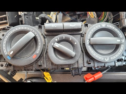 Видео: Перключатель напрямку повітря Volkswagen Transporter T5. Ремонт пічки. Ремонт переключателя т5