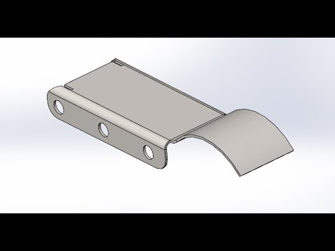 Видео: Solidworks.Деталь из листового металла