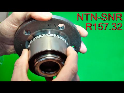 Видео: Передняя ступица NTN-SNR R157.32 на поло седан | Детальный осмотр оригинала. Инструмент для ступицы