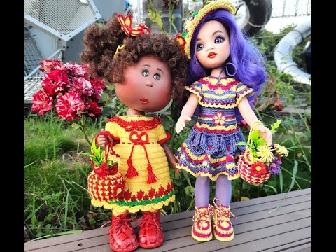 Видео: Шейные шарниры для изготовления наклонной головы куклам ПАОЛА РЕЙНА 34 см и МИЯ Нинес д 'Онил.