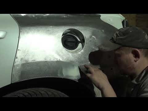 Видео: Готовлю крыло Lexus к грунтованию