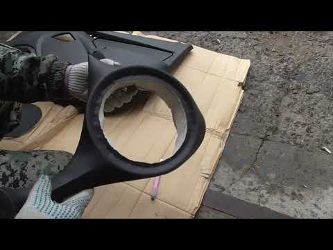 Видео: Лада Гранта установка накладные подиумы и динамики Урал Молот AS-M200 часть 1.