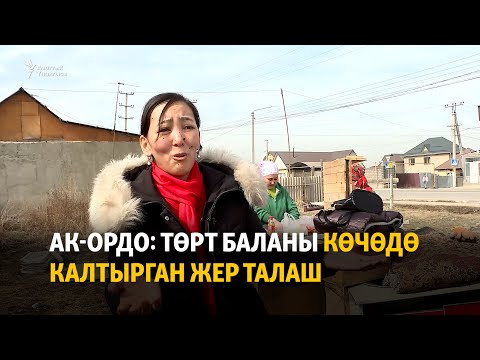 Видео: Ак-Ордо: төрт баланы көчөдө калтырган жер талаш