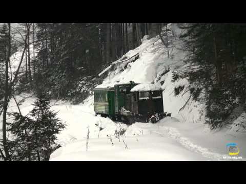 Видео: ТУ4 зі снгоочистником, Вигодська вузькоколійка / TU4 with Snowplough in Vigoda