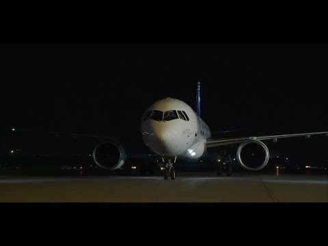 Видео: МС-21-300 Ночной полёт – MS-21-300 Night Flight