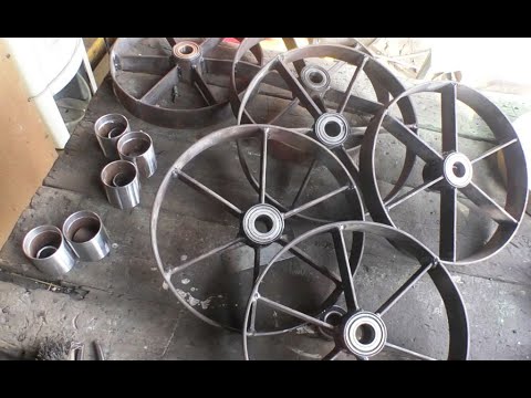 Видео: Не выбрасывайте старые подшипники и трубы! Тележка сварочная! Welding cart.