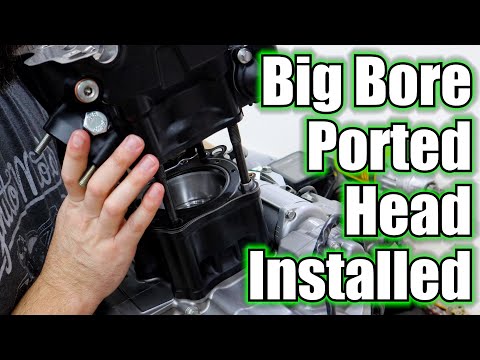 Видео: CRF300L Big Boor установлен с портированной головкой