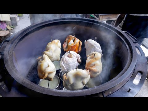 Видео: Я слюнки текут! Курица, жареная на дровах, тушеная тиляпия - Тайванская кухня