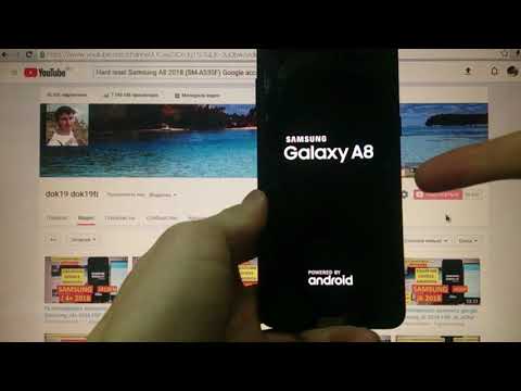 Видео: Samsung A8 2018 Удаление пароля Hard reset A530F андроид 8