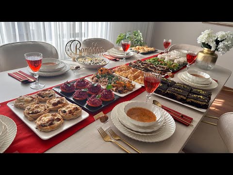 Видео: Подготовка стола для ифтара для гостей | Меню ифтара, рецепты ужина для больших групп гостей
