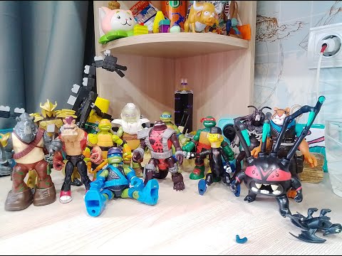 Видео: Обзор на коллекцию фигурок черепашки ниндзя 2012