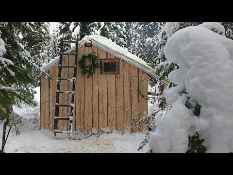 Видео: МЕДВЕДЬ ПРËТ НА ИЗБУ, Я ЗА НИМ. ВСТАВИЛ ДВА ОКНА В ЗИМОВЬЕ.