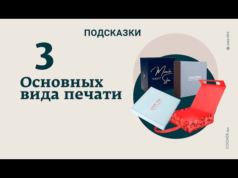 Видео: Самый распространённые и основные виды печати, которые мы используем/CooverBox