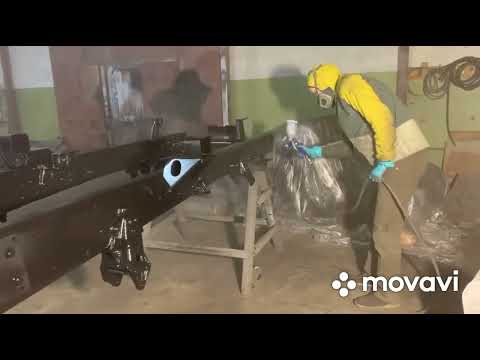 Видео: Покраска рамы  Урал 4320 и закупка запчастей . Контактный номер телефона 8-982-337-71-56