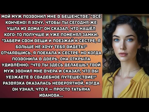 Видео: Мой муж позвонил мне в бешенстве： ＂Всё кончено! Я хочу, чтобы ты сегодня же ушла из дома!＂ Он...