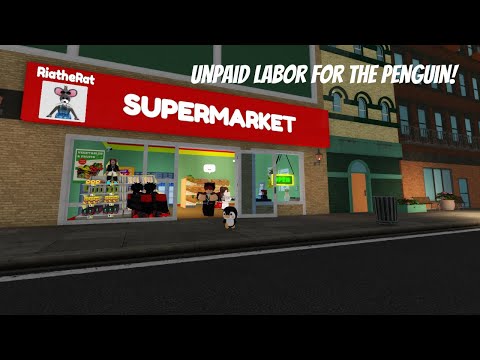 Видео: Неоплачиваемый труд для пингвина! Супермаркет вместе. Эпизод 1