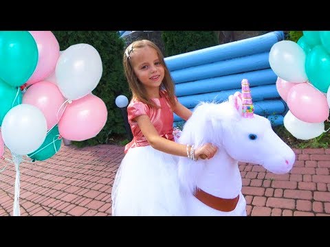 Видео: Настин День Рождения: LOL Единорог и PonyCycle | Игрушки и Подарки для Детей
