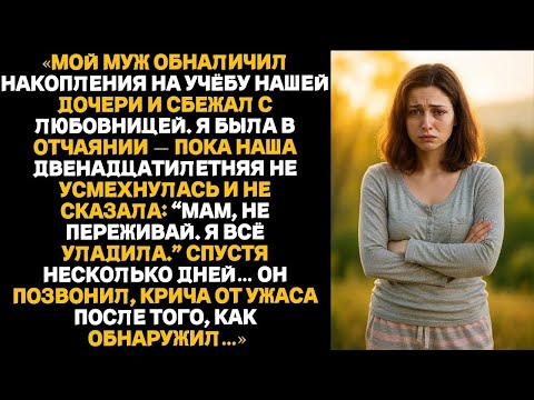 Видео: «Мой муж вывел все деньги с счёта нашей дочери ради любовницы — но наша  дочка перехитрила его»