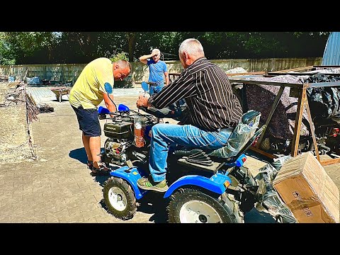 Видео: ЧОЛОВІКИ ВИПРОБОВУЮТЬ НАЙМЕНШИЙ ТРАКТОР НА БАЗІ🔥🔥🔥