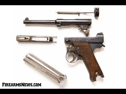 Видео: Японский пистолет Намбу 14. Мнение , Разборка.