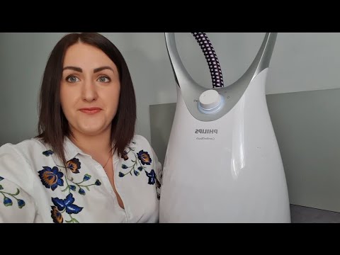 Видео: Вертикальный отпариватель Philips GC557