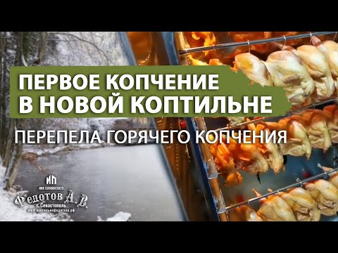 Видео: Опыт первого копчения перепелов в новой коптильне от Эдуарда Перепелкина.