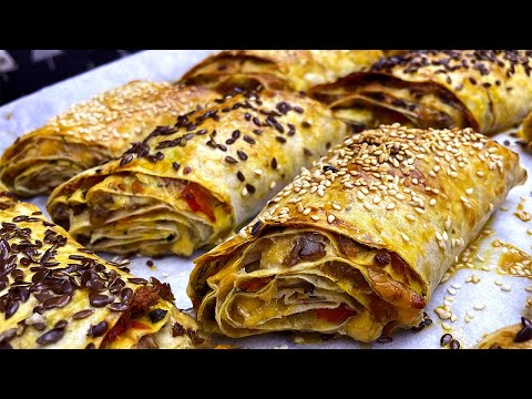 Видео: Шикарная Закуска из Лаваша за 30 МИНУТ! Простая и Безумно Вкусная.