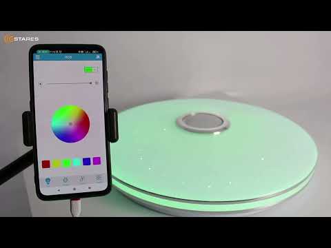 Видео: Music rgb 60w + Управление  со смартфона. Новинка 2023. Потолочный музыкальный светильник с пультом.