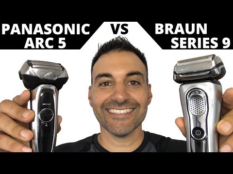 Видео: Бритье бороды: электробритва Panasonic Arc 5 против бритвы Braun Series 9 Foil