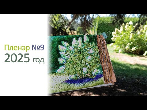 Видео: Девятый пленэр в 2025 году. Скетч фломастерами 🌳🍀