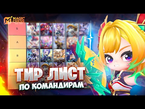 Видео: ТИР ЛИСТ ПО КОМАНДИРАМ!!! В MAGIC CHESS: GO GO