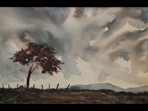 Видео: Акварель — смешивание нейтральных оттенков