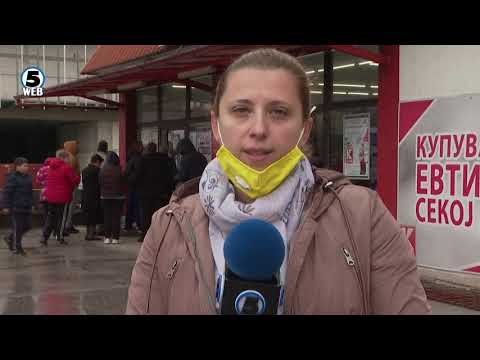 Видео: Во Скопје се затворени сите објекти, метеж во маркетите и аптеките