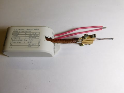 Видео: Импульсный Паяльник из Электронного Трансформатора