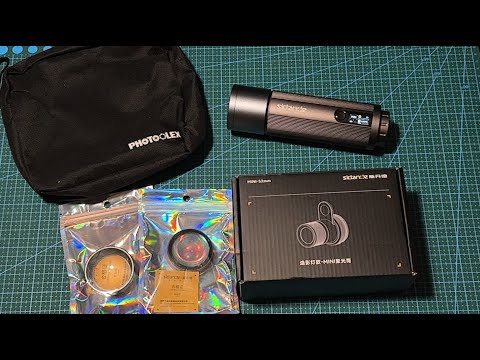 Видео: Новая версия фотофонаря Sidande PRO 12w с RGB и масками гобо (он же Photoolex Spotlight PRO)