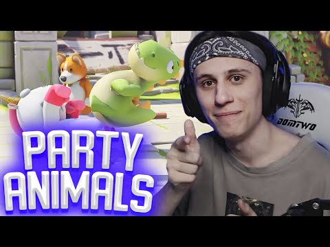 Видео: СТИПКОП, ШАРФ, JOSKIY, МЕГАРАШ, ХОМЯК, ДИАНА РАЙС ИГРАЮТ В PARTY ANIMALS