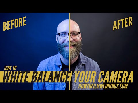 Видео: Как настроить баланс белого на камере | Начинаем работать свадебным видеооператором