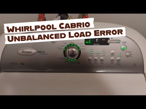 Видео: Whirlpool Cabrio UL / Исправление несбалансированной нагрузки