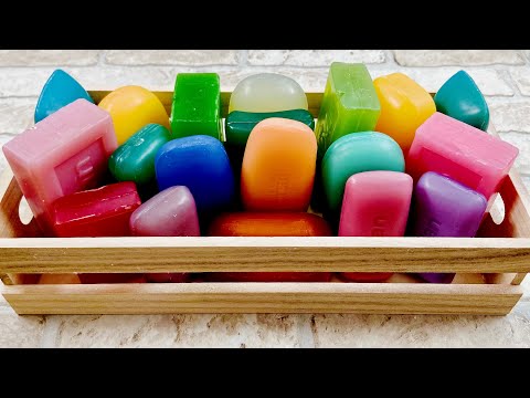 Видео: ASMR soap cutting Glycerine soap Резка глицеринового мыла #relaxtime