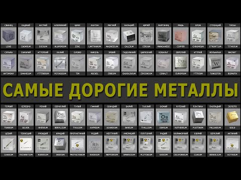 Видео: 71 МЕТАЛЛ | ЦЕНА МЕТАЛЛОВ | САМЫЕ ДОРОГИЕ МЕТАЛЛЫ | КАКОЙ МЕТАЛЛ САМЫЙ ДОРОГОЙ?