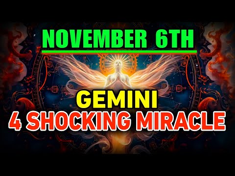Видео: ♊ Близнецы — 4 шокирующих чуда 6 ноября, которые изменят всё! 🔥