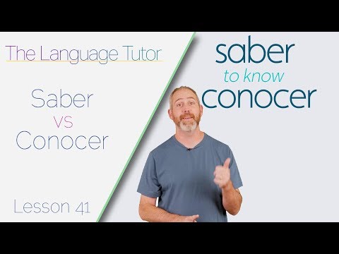 Видео: Когда использовать Saber или Conocer | The Language Tutor *Урок 41*