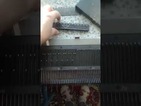 Видео: Моя вязальная машина "Нева -5" часть 1.