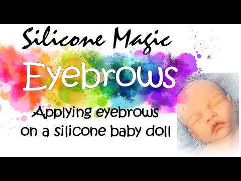 Видео: Брови на силиконовой кукле