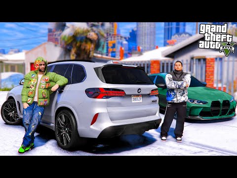 Видео: РЕАЛЬНАЯ ЖИЗНЬ В GTA 5 - КУПИЛИ ГАРВИНУ BMW X5M НА НОВЫЙ ГОД! 🌊ВОТЕР