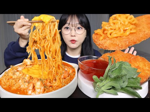 Видео: Острая кремовая лапша и картофельные оладьиㅣMukbang ASMR