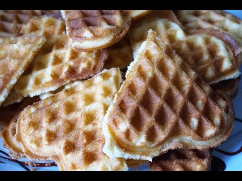 Видео: Вафли 1/4 хрустящие в электровафельнице/Waffles