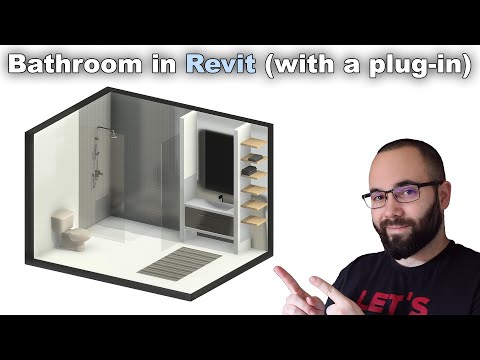 Видео: Учебное пособие по ванной комнате в Revit (плагин Revit Cabinetry)