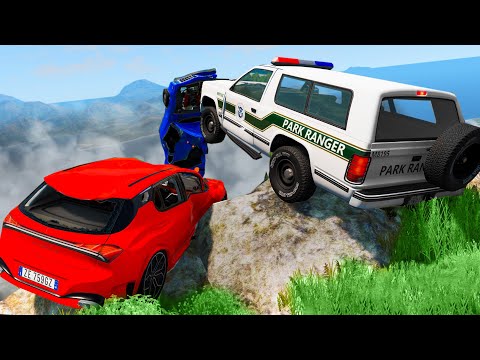 Видео: ПРЫГНУЛ ЗА ДИЗОФФОМ В ПРОПАСТЬ! | Погони в BeamNG.Drive