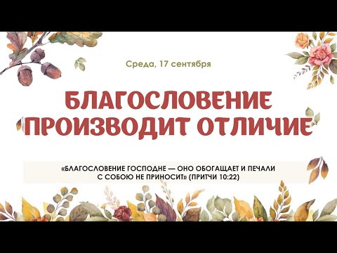 Видео: Благословение производит отличие